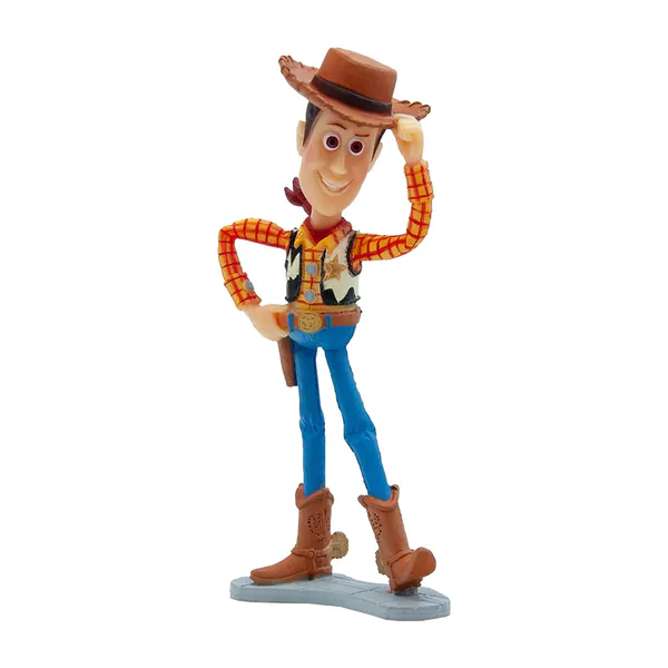 Bullyland 12761 – Speelfiguur Disney Pixar Toy Story met Woody – levensecht en detailrijk vormgegeven – ideaal als taartfiguur, verzamelobject of vrolijk cadeau voor kinderen vanaf 3 jaar