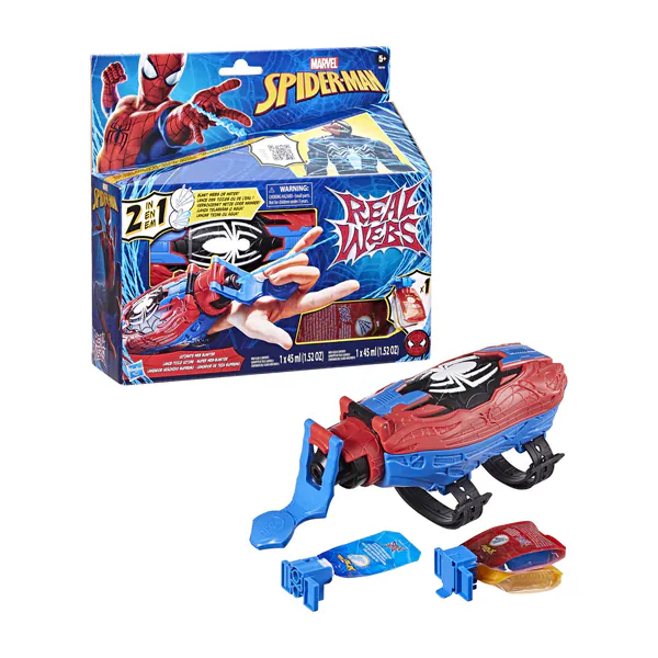 Marvel Spider-Man Real Webs Ultimate Web-blaster - 2-in-1 blaster - rollenspel - Spider-Man kostuum - Spider-Man speelgoed
