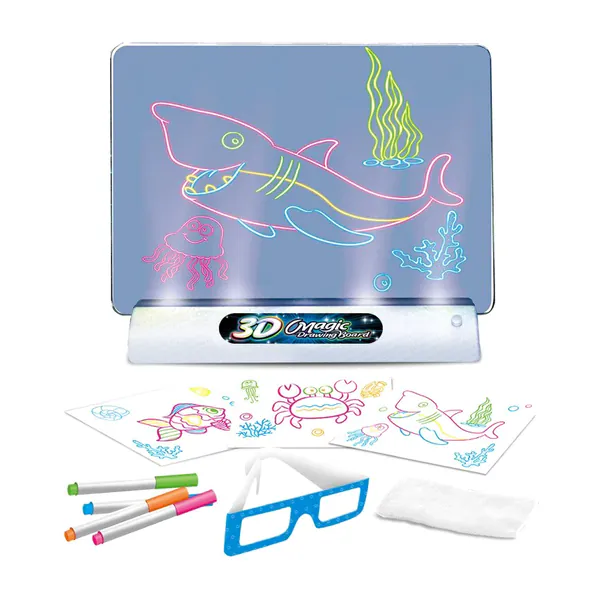 Magic Drawing Board™ - Gloeiende kunst - Lichtgevend 3D tekenbord | Educatief Speelgoed
